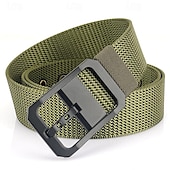 olcso Férfi övek-Férfi Öv Nylon öv cink ötvözet Műanyag Tartós Állítható Sima Fekete Rubin Szabadtéri Napi Deréköv