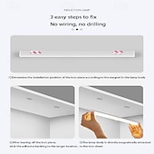 ieftine lumina dulapului-Senzor de mișcare cu led lumina dulap cu senzor de mișcare magnetic fără fir lumina dulap homelife bară luminoasă reîncărcabilă prin usb îmbunătățiți casa dvs.