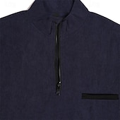 levne Pánské klasické polo-Pánské Svetrová mikina Polo na zip Outdoorové sporty Ležérní Stojáček Čtvrtletní zip Dlouhý rukáv Módní Základní Bez vzoru Čtvrtletní zip Jaro &amp; podzim Běžný Tmavě námořnická Hnědá Trávová zelená Šedá