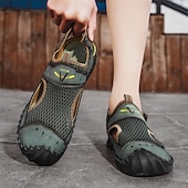 preiswerte Outdoor-Sandalen-Braune Mesh-Sandalen für Herren – atmungsaktive und stylische Sommerschuhe für Strand, Urlaub &amp; Outdoor-Aktivitäten