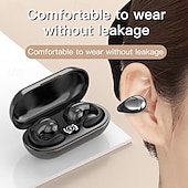 ieftine Căști Wireless-Căști pentru conducție osoasă fără durere Bluetooth 5.3 căști wireless impermeabile pentru sport cu microfon clip pentru ureche