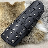 preiswerte Rüstung-Retro Vintage Punk &amp; Gothic Mittelalterlich Rüstung Armband Handgelenkstütze Wikinger Tempelritter Kreuzritter Ranger Schildmaid Bogenschießen Kostüm Herren Vikinger Fantasie Halloween Karneval