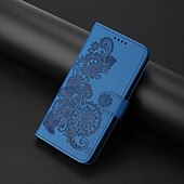cheap iPhone Cases-Phone Case For iPhone 16 iPhone 15 Pro Max iPhone 14 13 12 11 Pro Max Mini SE X XR XS Max 8 7 Plus Wallet Case Magnetic with Wrist Strap Kickstand Flower Floral TPU PU Leather