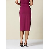 abordables jupe femme-ensemble jupe 2 pièces taille haute en tencel