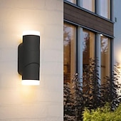 cheap Outdoor Wall Lights-Led Wall Lamp，Aluminum Double Head Outdoor 6W 12W Adjustable Angle Outdoor Waterproof，Eye Protection Suitable For Outdoor Wall Garden Courtyard Garage Hull,Warm White/Ray IP54 85-265V