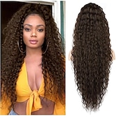 cheap Ponytails-Drawstring Ponytail Extension Long Lightweight Full Natural Curly Fake Pony Tail Multi Layered Soft Clip in Hair Extensions Ponytail Synthetic Hairpiece