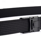 cheap Men&#039;s Belt-Men&#039;s Nylon Belt Waist Belt Black 1# Black Nylon Alloy Durable Adjustable Plain Outdoor Daily