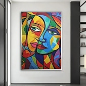 preiswerte Gemälde mit Menschen-handgemaltes Ölgemälde Pablo Picasso, berühmtes Gemälde aufgerollte Leinwand, berühmtes Mädchen, Leinwandkunst, kein gerahmtes Wandkunstgemälde, Heimwanddekoration