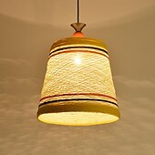 billige Pendellys-rotting pendellys håndflettet lanterneskjerm, tradisjonell klassisk lanterne hengelampe med e27 fatning, maks 40w, hengende lamper for kjøkkenøy, soverom, restaurant, kafé 110-240v