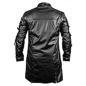 baratos Tops-Punk e gótico Medieval Steampunk Casaco Drogador da praga Fantasia Homens Baile de Máscaras Casual / Diário Adulto Casaco