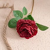 economico Il signor e la signora matrimonio-5 pezzi di rosa occidentale nucleo peonia singola testa fiore di simulazione decorazione della casa fiore artificiale fiore portatile di nozze