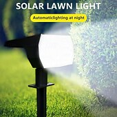 お買い得  屋外スポットライト-4本 2個 1個 50 W LEDソーラーライト 多機能 ソーラー駆動 赤外線センサー 温白色 ホワイト 3.7 V # LEDビーズ