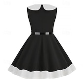 ieftine Rochii-1950 Rochie de Cocktail Purtare Zilnică Rochii Rochie Flare Mată Costume de fancy Fete Crăciun Halloween Carnaval Evenimente / Petrecere Petrecere cu cocktail Bal Pentru copii Rochie Rochii de acasă