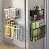 cheap Kitchen Storage-2pcs Storage Racks Metal Wire Storage Basket Wall Hanging Basket Wall Mounted Organizer Basket for kitchen Office Pantry Bathroom Cabinet Kitchen Organizers and Storage Kitchen Accessories