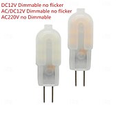baratos Luzes LED de Dois Pinos-10/20 pçs mini g4 lâmpada led ac dc12v ac 220v 2w ampola lâmpada led luzes de milho substituir halogênio holofote lustre lâmpada halógena