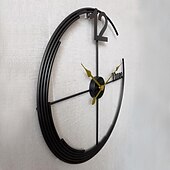 levne Nástěnné ozdoby-severské moderní lehké luxusní nástěnné hodiny módní jednoduché kovové tiché závěsné hodiny domácí obývací pokoj kreativní přívěsek hodinkový dekor 60 cm