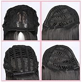 cheap Synthetic Trendy Wigs-Wig Short Hair Dyed Gradient White Gold Wavy Wig