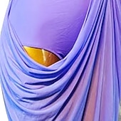 abordables robe de compétition-Danse latine Robe Ceinture en étoffe Femme Fille Utilisation Entraînement manche longue Taille haute Spandex Tulle