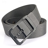 olcso Férfi övek-Férfi Öv Nylon öv cink ötvözet Műanyag Tartós Állítható Sima Fekete Rubin Szabadtéri Napi Deréköv