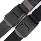 levne Pánské opasky-Pánské Pás Taktický pás Do pasu Černá kakhi Polyester Slitina Odolné Nastavitelná Bez vzoru Venkovní Denní