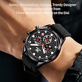 abordables Montres à quartz-Montres pour hommes Olevs 2024 Nouvelle Marque Chronographe Calendrier Indication 24 Heures Montre à Quartz Trois Yeux Six Aiguilles Étanche Montre de Sport pour Hommes