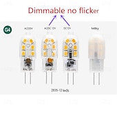 זול נורות דו-פיניות לד-10/20 יחידות מיני g4 נורת led 2w אמפולה led מנורת ac dc12v ac 220v נורות תירס להחליף זרקור הלוגן נברשת מנורת הלוגן