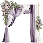 preiswerte Herr und Frau Hochzeit-Hochzeitsbogen-Blumensimulationsblumen-Set mit fünf künstlichen Plaketten, Blumendekoration, Blumenarrangement