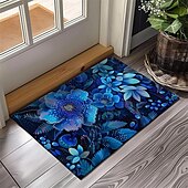 cheap Doormats-Pointillism Flowers Doormat Floor Mats Washable Rugs Kitchen Mat Non-Slip Oil Proof Rug Indoor Outdoor Mat Bedroom Decor Bathroom Mat Entrance Rug