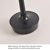 baratos Candeeiros de mesa-Candeeiro de mesa LED cogumelo com carregamento USB com design de interruptor de botão Candeeiro de mesa de três cores luz noturna decorativa mesa de cabeceira candeeiro noturno decoração interior para bar café quarto