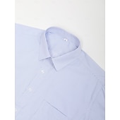 cheap Men's Non Iron Shirts-Men's Dress Shirt Non Iron Shirt Collared Shirt Button Up Shirt Striped Wedding Work A D G H Long Sleeve Collar Spring &amp;  Fall Clothing Apparel Button-Down