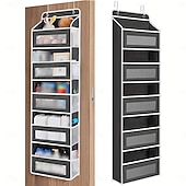 abordables Rangement et organisation-1pc dispositif de stockage de porte dispositif de stockage de voiture de camping à 5 couches dispositif de stockage de salle de bain rv dispositif de stockage de porte jouet couche chambre placard