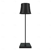 cheap Table Lamps-Portable Dimmable Table Lamp Cordless LED Lamp Aluminum Infinite Dimming Table Lamp Dining Room Bedroom Minimalist Type-C Rechargeable Battery Atmosphere Long Lasting