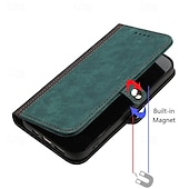 Χαμηλού Κόστους Samsung Θήκη-τηλέφωνο tok Για Samsung Galaxy S24 S23 S22 S21 Ultra Plus A54 A34 A14 Σημείωση 20 10 S25 Ultra Θήκη κάρτας πορτοφολιού Μαγνητική με λουράκι καρπού Σταντ ποδηλάτου Ρετρό TPU PU δέρμα