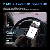abordables DVR de coche-1080p Nuevo diseño / Full HD / con cámara trasera DVR del coche 170 Grados Gran angular IPS Dash Cam con WIFI / Visión nocturna / Detección de Movimiento No Registrador de coche