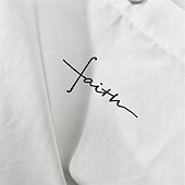 Недорогие Улица-Муж. Летняя рубашка Рубашки на пуговицах Этническая рубашка Вера на открытом воздухе Для вечеринок Белый Длинный рукав Воротник-стойка Весна лето Одежда С принтом