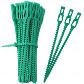 economico Giardinaggio-Fascette per piante regolabili da 100 pezzi, cravatte per piante da giardino, per piantare attrezzi da giardino flessibili