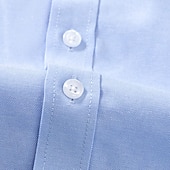 preiswerte Button-Down-Hemden für Herren-Herren Hemd Sommerhemd Knopfhemd Lässiges Hemd Schwarz Weiß Marineblau Blau Grau Langarm Glatt Umlegekragen Festtage Urlaub Button-Down Bekleidung Modisch Brautkleider schlicht Komfortabel