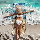 Недорогие наборы пляжных полотенец-пляжное полотенце удобные одеяла любовь морская серия банное полотенце большое полотенце с 3d принтом полотенце банное полотенце пляжная простыня одеяло классическое 100% микроволокно