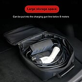 abordables Organizadores para coche-Bolsa de almacenamiento de cable de carga de coche starfire, bolsa de transporte para cargador de vehículo eléctrico, enchufes, equipo de carga, contenedor de almacenamiento