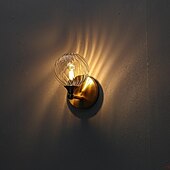 economico Luci da parete-lampada da toeletta per interni 1/2/3/4 luce lampada da toeletta per bagno, lampade da bagno su specchio lampada da bagno dorata con paralume in vetro trasparente