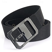 olcso Férfi övek-Férfi Öv Nylon öv cink ötvözet Műanyag Tartós Állítható Sima Fekete Rubin Szabadtéri Napi Deréköv