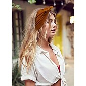 cheap Hair Styling Accessories-1PC Bow Headbands for Women 7Inch  Extra Wide Head Bands for Women &#039;s Hair Non Slip Headwraps Workout Turban Hair Accessories