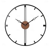abordables Detalles para la pared-Reloj de pared artístico grande y moderno, reloj de pared grande, decoración artística, relojes de pared, decoración de oficina, minimalista, metal negro para cocina, dormitorio, negro, 60cm