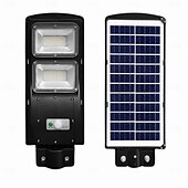 voordelige Straatlampen-zonne-energie led-lamp 60w straatlantaarn met opladen intelligente menselijk lichaamssensor met afstandsbediening buitentuinverlichting geïntegreerd