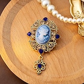 cheap Accessories and More-Rococo Baroque Victorian Brooch Pins Ren Faire Brooches Edwardian Women&#039;s Royal Masquerade Event / Party Adults&#039; Brooch