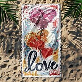 זול סטים של מגבות חוף-מגבת חוף lgbt love סדרת הדפסת תלת מימד גדולה מגבת מגבת רחצה מגבת סדין חוף שמיכה קלאסית 100% מיקרו סיבי שמיכות נוחות