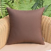 cheap Outdoor Pillow &amp; Covers-Solid Color Pillowcase Outdoor Waterproof Technology Pillowcase Coated Outdoor Garden Sofa Cushion Modern Simple 1pc