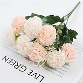 economico Il signor e la signora matrimonio-2 pezzi simulati di rosa artificiale palla crisantemo decorazione della casa ornamenti di fiori artificiali oggetti di scena di nozze fiori artificiali