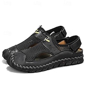 preiswerte Outdoor-Sandalen-Braune Mesh-Sandalen für Herren – atmungsaktive und stylische Sommerschuhe für Strand, Urlaub &amp; Outdoor-Aktivitäten