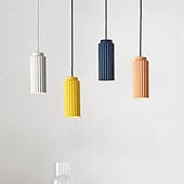 economico Design del Cilindro-lanterna a sospensione 1 luce 7 cm lampada a sospensione design metallo moderno 110-120v 220-240v